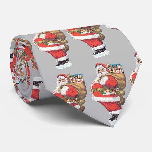 kerstman, Victoriaans kerstman gesneden Stropdas (Opgerold)