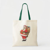  kerstman, Victoriaans kerstman gesneden Tote Bag (Voorkant)