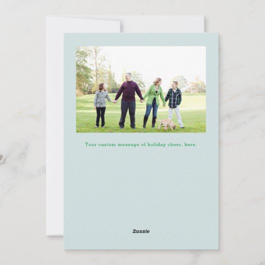 Kerstman Vier Foto Funny Holiday Kaart (Achterkant)