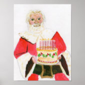 Kerstman viering poster (Voorkant)