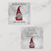 Kerstman        vierkante visitekaartje (Voorkant / Achterkant)