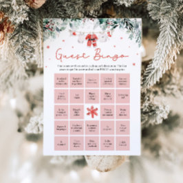 Kerstman Vind het Guest Bingo Baby shower Kaart