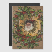 Kerstman Vintage Antiek Kerstmis Hulst (Voorkant / Achterkant)