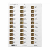 Kerstman Vintage Antiek Kerstmis Hulst Etiket (Full Sheet)
