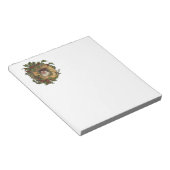 Kerstman Vintage Antiek Kerstmis Hulst Notitieblok (Schuin)