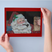 Kerstman vintage flyer (Hand)