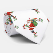  kerstman Vintage gunsten rood feestelijk Stropdas (Opgerold)