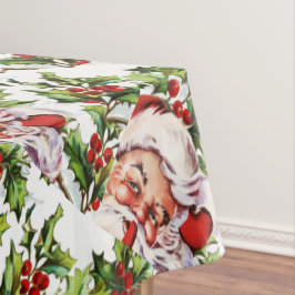 Kerstman, vintage kerstman tafelkleed