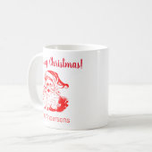 Kerstman Vintage Kerstmis Koffiemok Kop (Voorkant links)