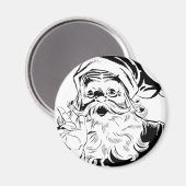 Kerstman vintage magneet (Voorkant / Achterkant)