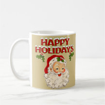 Kerstman vintage No. 2- Prettig kerstfeest
