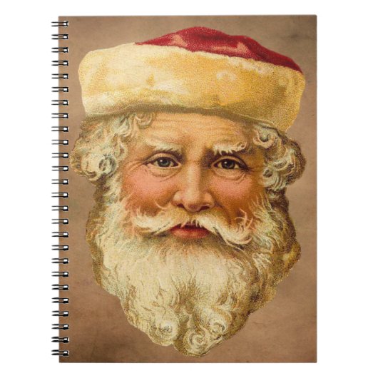 Kerstman Vintage Notitieboek (Voorkant)