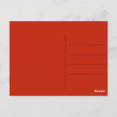 Kerstman Vintage Prettig Kerstfeest  Briefkaart (Achterkant)