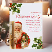 Kerstman Vintage Retro Kerstfeest Kaart
