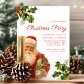 Kerstman Vintage Retro Kerstfeest Kaart