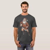Kerstman Vintage Rugby T-shirt (Voorkant volledig)