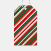 Kerstman vintage stijl cadeaulabel (Achterkant)