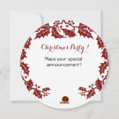 KERSTMAN VIOLIST Kerstkrans Kerstmis Feestdagenkaart (Achterkant)