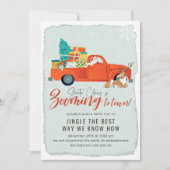 kerstman | Virtueel kerstfeest Kaart (Voorkant)