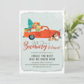 kerstman | Virtueel kerstfeest Kaart (Staand voorkant)