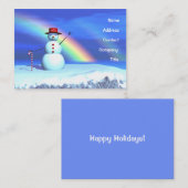 Kerstman Visitekaartje (Voorkant / Achterkant)