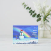 Kerstman Visitekaartje (Staand voorkant)