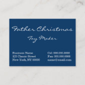  kerstman visitekaartje (Achterkant)