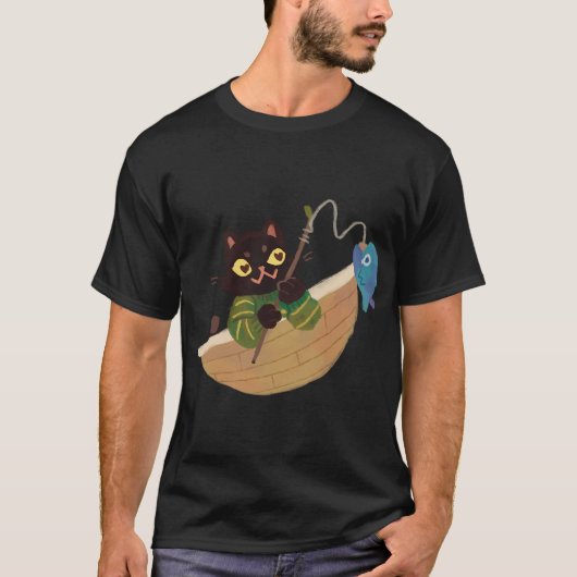 Kerstman vissen Grappige Kerstvisserman Kerstmis T-shirt (Voorkant)