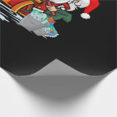 Kerstman vissen tijdens Kerstmis Cadeaupapier (Hoek)