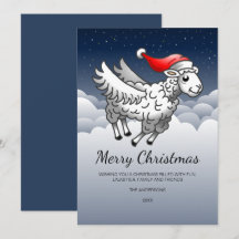 Kerstman Vliegende Kerstschapen