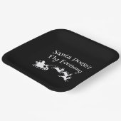 Kerstman vliegt niet Economie Grappig Kerstcadeau Papieren Bordje (Gebogen)