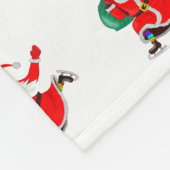 Kerstman Vliesdeken Fleece Deken (Hoek)
