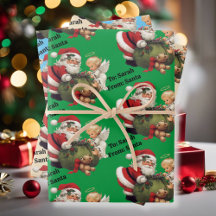 Kerstman Voeg kindernaam toe 3 Schattige