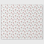 Kerstman Voetbal Kerstmis Cadeaupapier (Vlak)