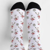 Kerstman Voetbal Kerstmis Sokken (Top)