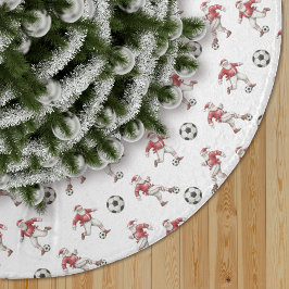 Kerstman Voetbal Kerstpatroon Kerstboom Rok