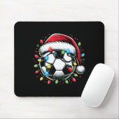 Kerstman Voetbal Liefhebber Kerstmis Muismat (Met muis)