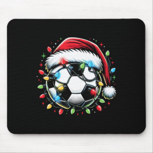 Kerstman Voetbal Liefhebber Kerstmis Muismat