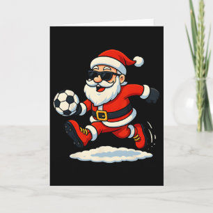 Kerstman Voetbal Sporten Spelen Kerst Snow X Kaart