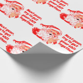  kerstman, volgend jaar cadeaupapier (Hoek)