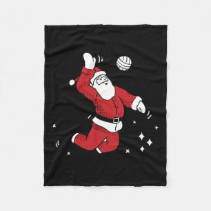 Kerstman volleybal Kerstmis pyjama Cool Spo Fleece Deken