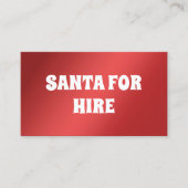Kerstman voor huurgrap visitekaartje (Voorkant)