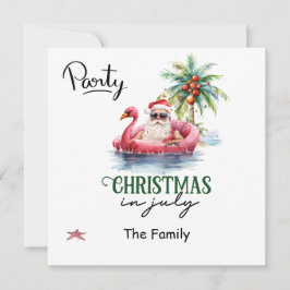 Kerstman voor Kerstmis in juli Kaart