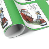 Kerstman Vorig Jaar Cadeaupapier (Rol Hoek)