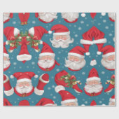 Kerstman & Vrienden Jumbo Kerstmis Gerolde Gift Ch Cadeaupapier (Vlak)