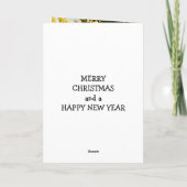 Kerstman vrolijk feestdagen kaart (Achterkant)