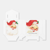 Kerstman vrolijk kerstfeest bedankdoosjes (Uitgevouwen)