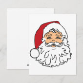 Kerstman - Vrolijk Kerstfeest D Feestdagenkaart (Voorkant / Achterkant)