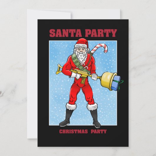 Kerstman vrolijk kerstfeest deel 2 kaart (Voorkant)
