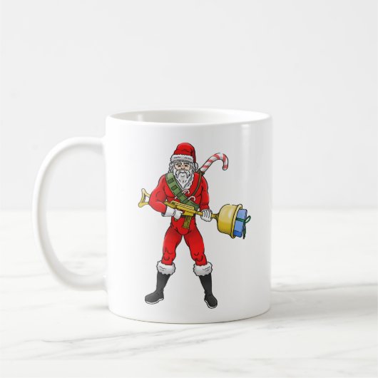 Kerstman vrolijk kerstfeest deel 2 koffiemok (Links)